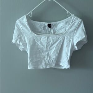 White Short Sleeve Top